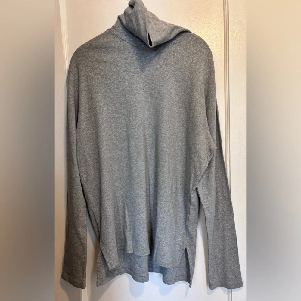 Vintage Polo Ralph Lauren Men’s Gray Cotton Turtleneck Shirt Size L